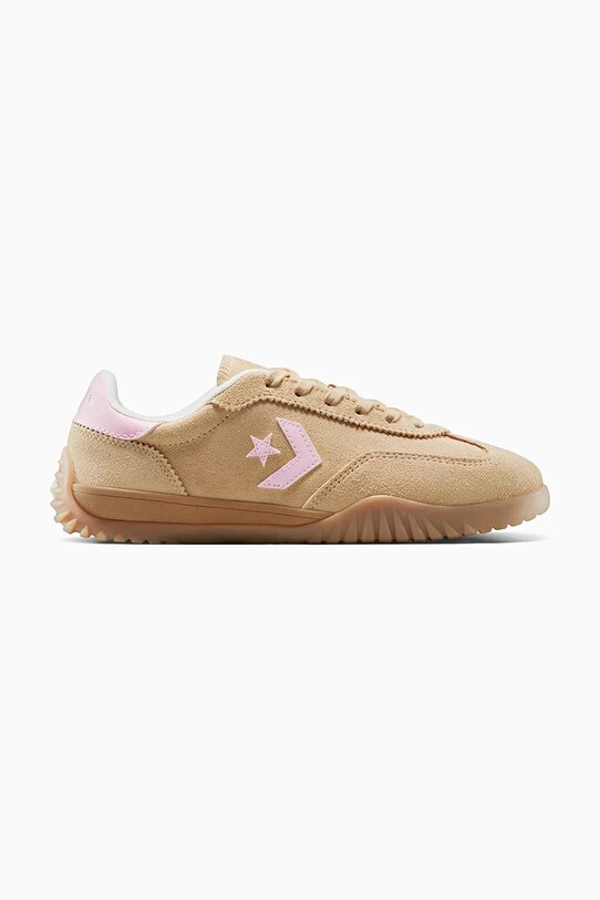 Converse sneakers din piele întoarsă Run Star Trainer piele întoarsă bej A15088C