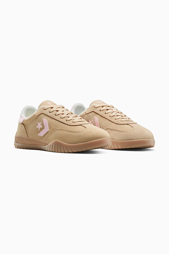 Converse sneakers din piele întoarsă Run Star Trainer A15088C bej SS25