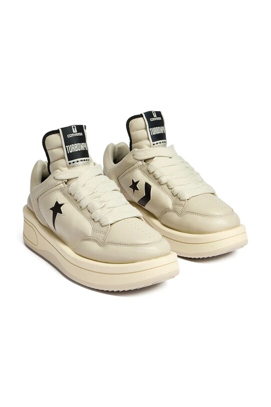 Rick Owens DRKSHDW leather sneakers x Converse TURBOWPN OX DC01EX062.A12R0 gray SS25