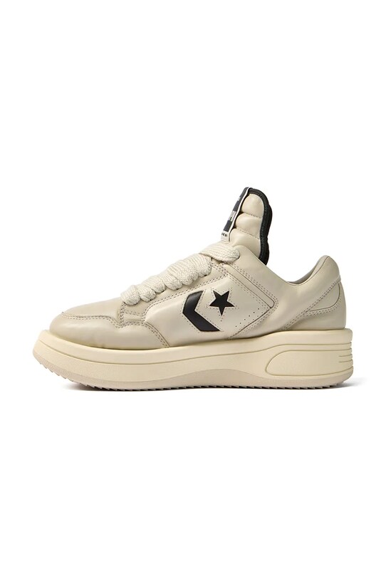 Rick Owens DRKSHDW leather sneakers x Converse TURBOWPN OX gray DC01EX062.A12R0
