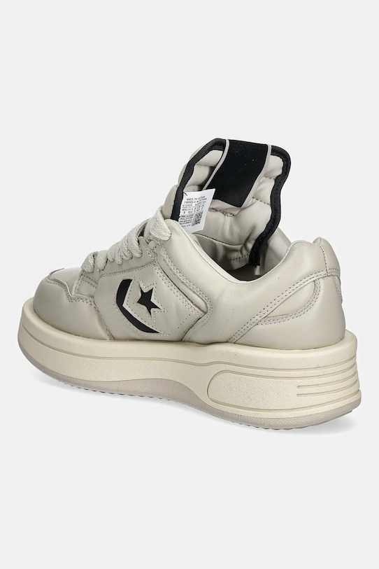 Shoes Rick Owens DRKSHDW leather sneakers x Converse TURBOWPN OX DC01EX062.A12R0 beige