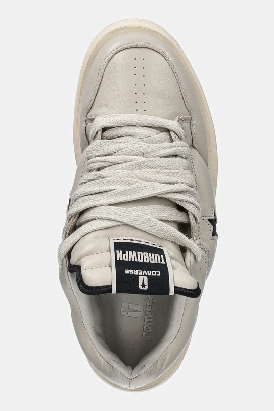 Rick Owens DRKSHDW leather sneakers x Converse TURBOWPN OX beige DC01EX062.A12R0