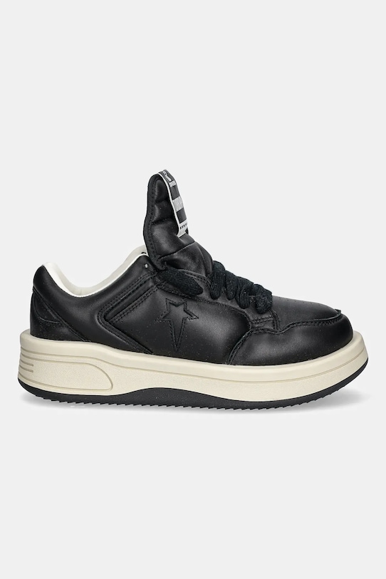 Rick Owens DRKSHDW sneakersy skórzane x Converse TURBOWPN OX DC01EX063.A12R0 czarny SS25