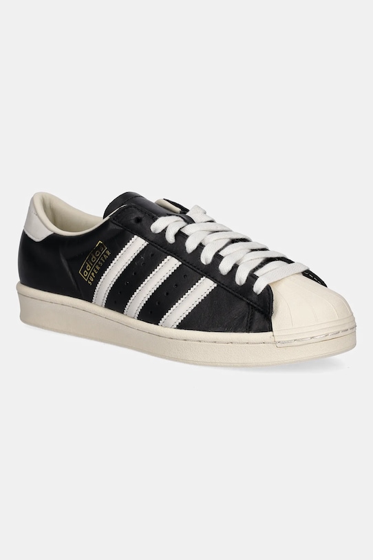 Kožené tenisky adidas Originals Superstar Vintage plochá černá JQ3255
