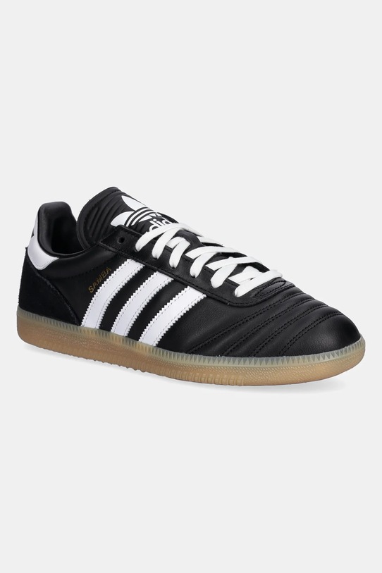 Usnjene superge adidas Originals Samba JP Zrnato usnje črna JQ9056