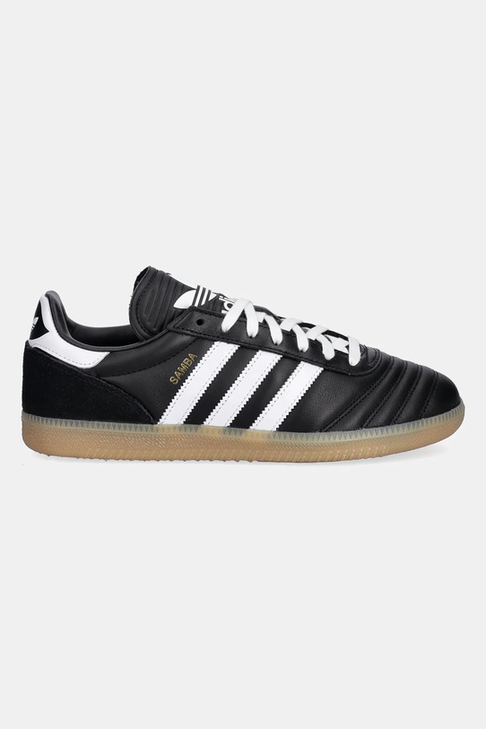 Usnjene superge adidas Originals Samba JP JQ9056 črna AW25