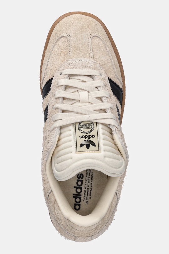 adidas Originals velúr sportcipő Samba XLG bézs JS3828
