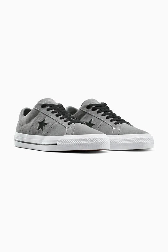 Converse trampki zamszowe One Star Pro A11923C szary SS25