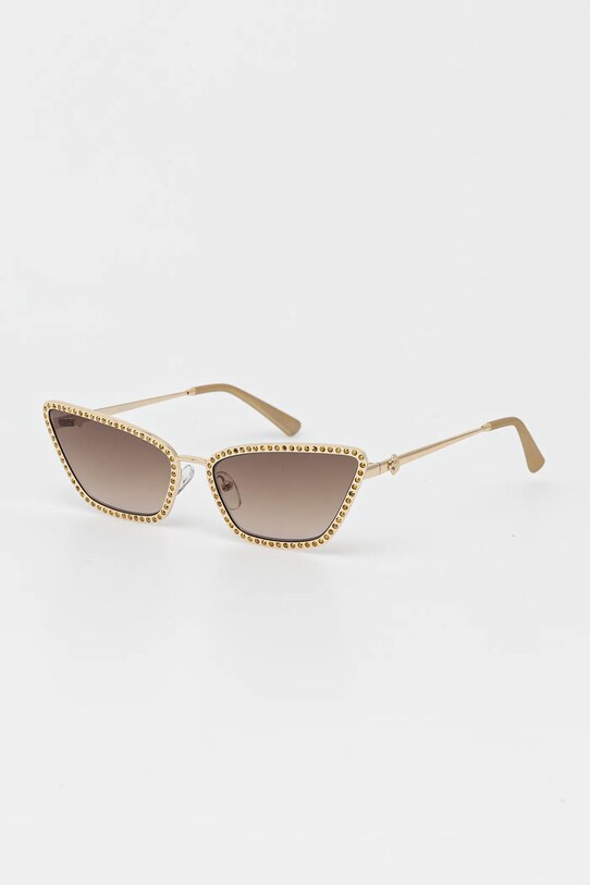 Kurt Geiger London ochelari de soare ochi de pisică aur 4040161999