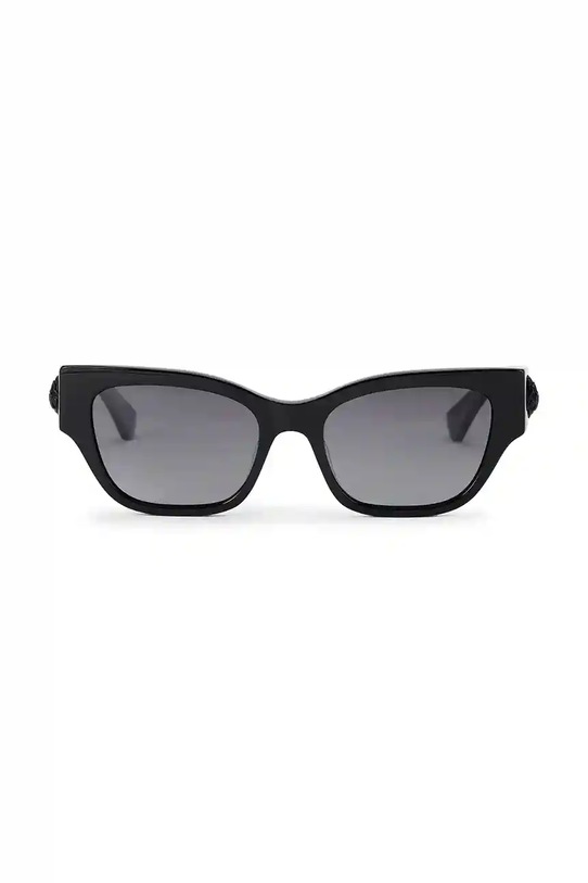 Kurt Geiger London ochelari de soare dreptunghiular negru 4041100679