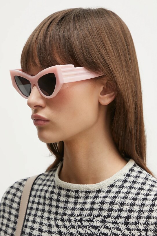 Fiorucci okulary przeciwsłoneczne Wing U01FPASU132AC03PN02 różowy