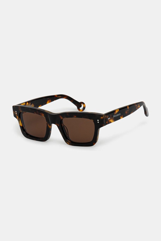 JW Anderson occhiali da sole Jwa02 Rectangle a tinta unita marrone EW0004.FA0426.685
