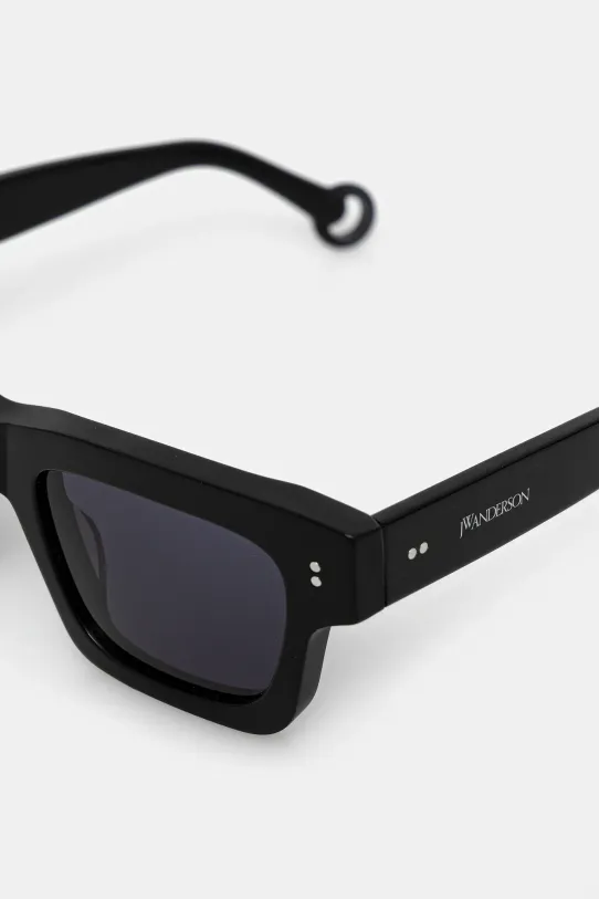 Akcesoria JW Anderson okulary przeciwsłoneczne Jwa02 Rectangle EW0007.FA0426.999 czarny