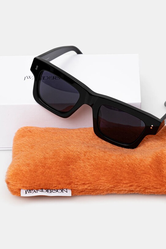 JW Anderson okulary przeciwsłoneczne Jwa02 Rectangle czarny EW0007.FA0426.999