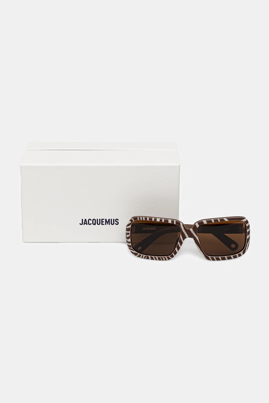 Jacquemus okulary przeciwsłoneczne CABANA brązowy JAC86C4SUN