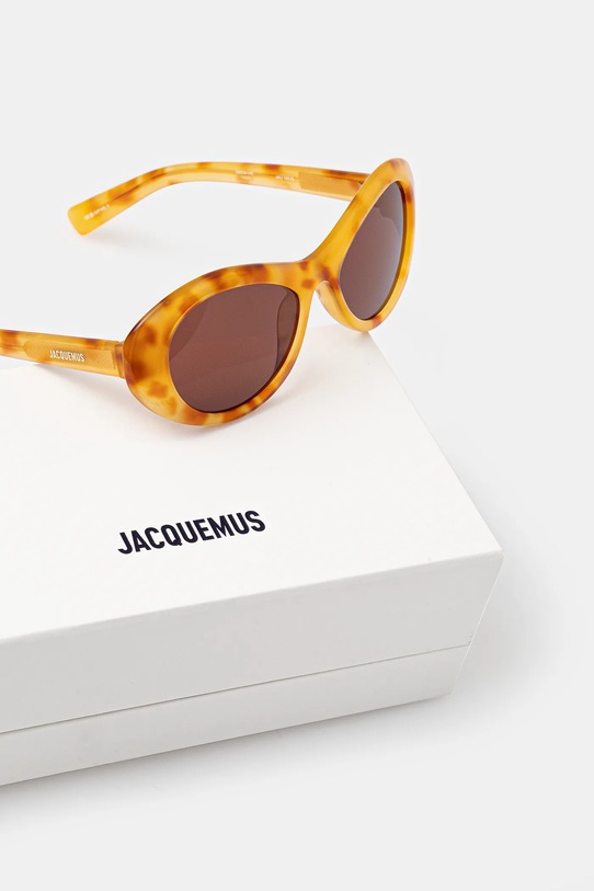 Jacquemus okulary przeciwsłoneczne ROND brązowy JAC107C5SUN