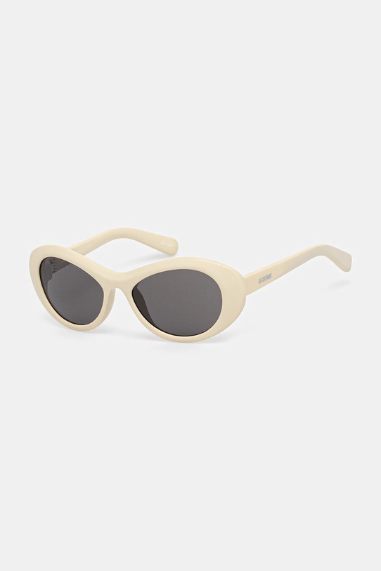 Jacquemus okulary przeciwsłoneczne ROND nie beżowy JAC107C2SUN