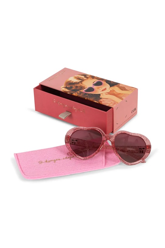 Očala Konges Sløjd SUNGLASSES JUNIOR HEART KS103280 roza SS25