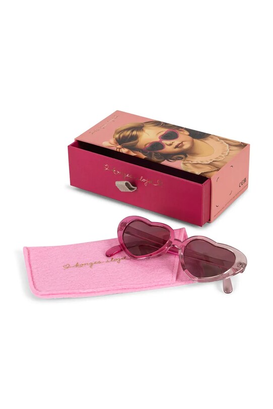 Konges Sløjd ochelari SUNGLASSES BABY HEART KS103306 roz SS25