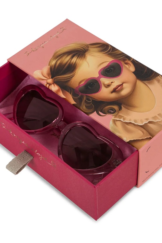 Dievča Okuliare Konges Sløjd SUNGLASSES BABY HEART KS103306 ružová