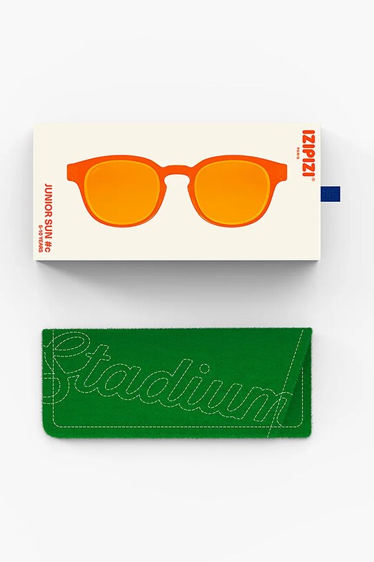 IZIPIZI okulary przeciwsłoneczne dziecięce IZIPIZI JUNIOR SUN #c Orange Smash JSN1826301 pomarańczowy