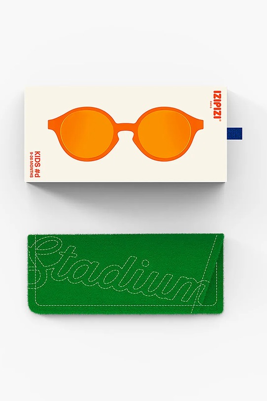 IZIPIZI okulary przeciwsłoneczne dziecięce IZIPIZI KIDS #d Orange Smash KDS2626301 pomarańczowy