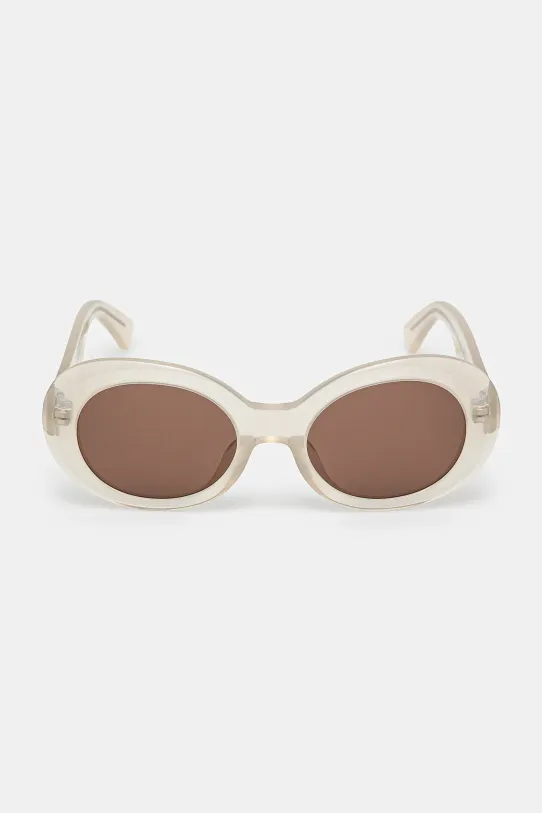 AMBUSH okulary przeciwsłoneczne Kurt Sunglasses 12115064 beżowy SS25