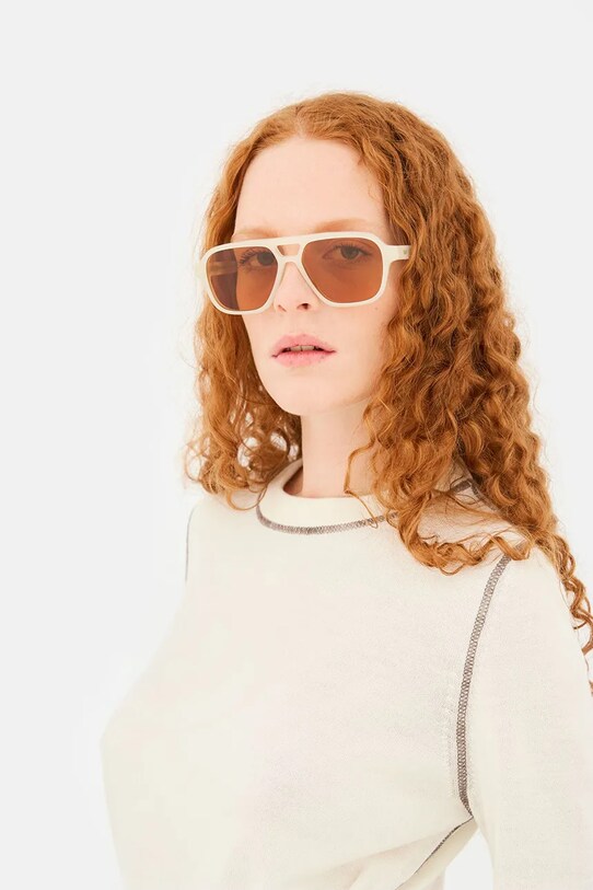 Retrosuperfuture ochelari de soare MANEVAL.T7H bej SS25