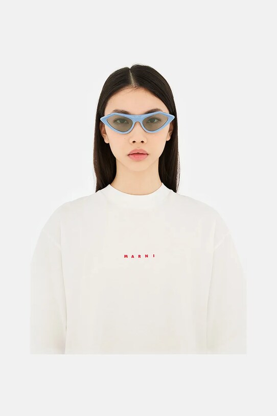 Marni okulary przeciwsłoneczne Tikbarri EYMRN00100.004.O4H niebieski SS25
