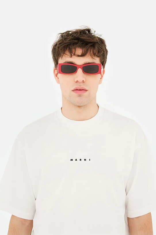 Akcesoria Marni okulary przeciwsłoneczne Zokoa EYMRN00099.002.Y5U czerwony