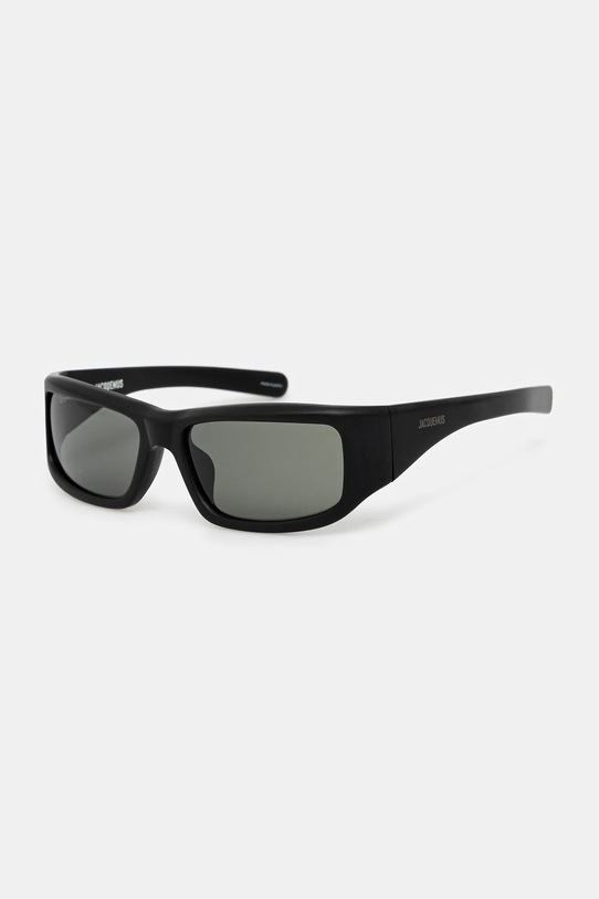 Jacquemus okulary przeciwsłoneczne AERO jednolita czarny JAC132C1SUN