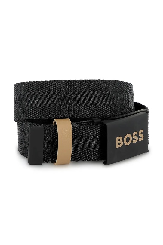 BOSS pasek dziecięcy J51736 czarny SS25