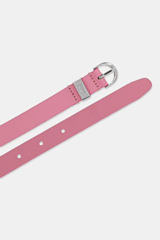 Кожен колан Tommy Jeans AW0AW17000 розов SS25