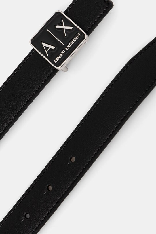 Armani Exchange pasek dwustronny XW000302.AF12038 czarny SS25