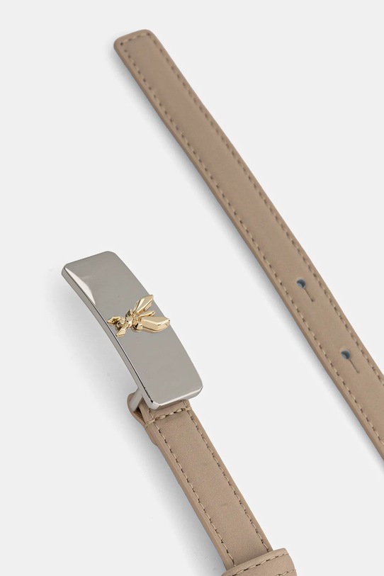 Δερμάτινη ζώνη Patrizia Pepe 8W0055.L048 μπεζ SS25