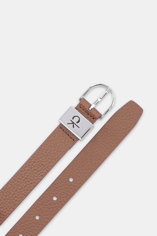 Δερμάτινη ζώνη Calvin Klein K60K612856 καφέ SS25
