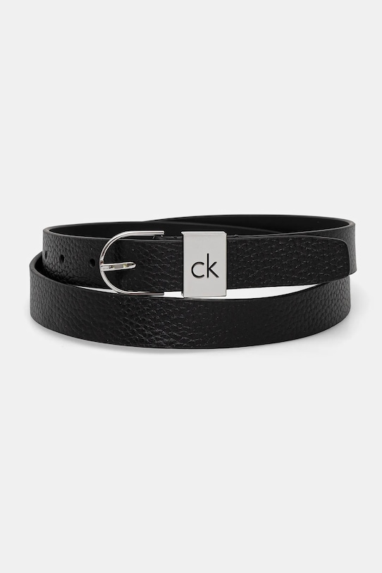 Kožený pásek Calvin Klein černá K60K612856