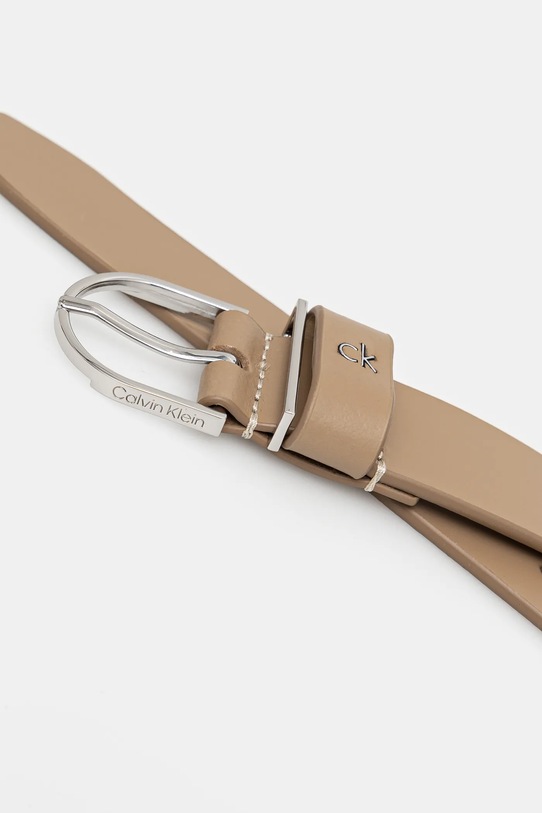 Calvin Klein pasek skórzany K60K612861 beżowy SS25