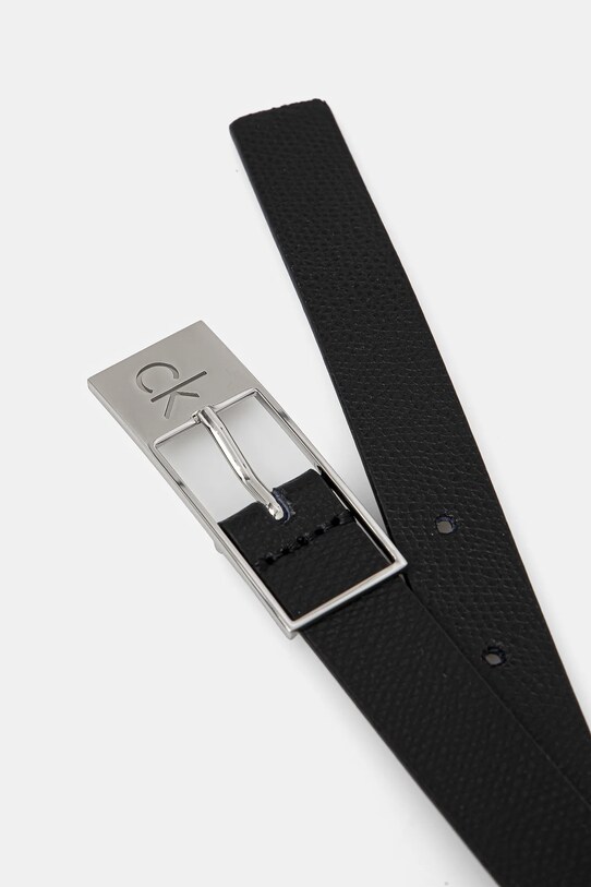Kožený opasok Calvin Klein K60K612864 čierna SS25