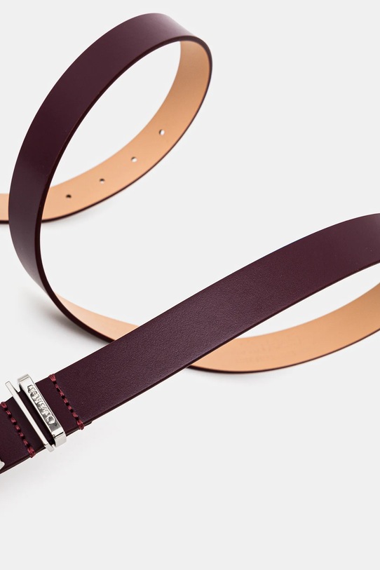 Kožni remen Calvin Klein K60K612866 ljubičasta SS25