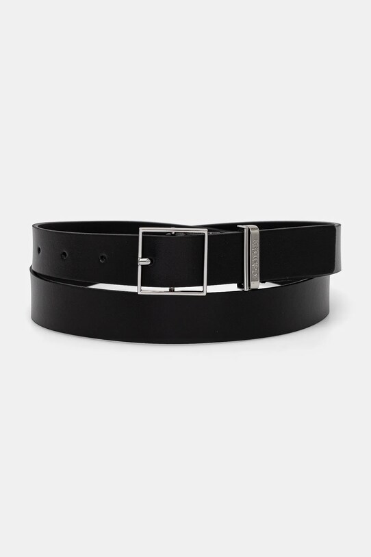 Kožený opasok Calvin Klein čierna K60K612866