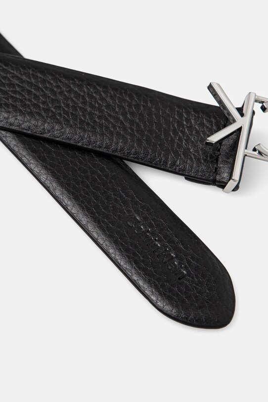 Calvin Klein pasek skórzany K60K613073 czarny SS25