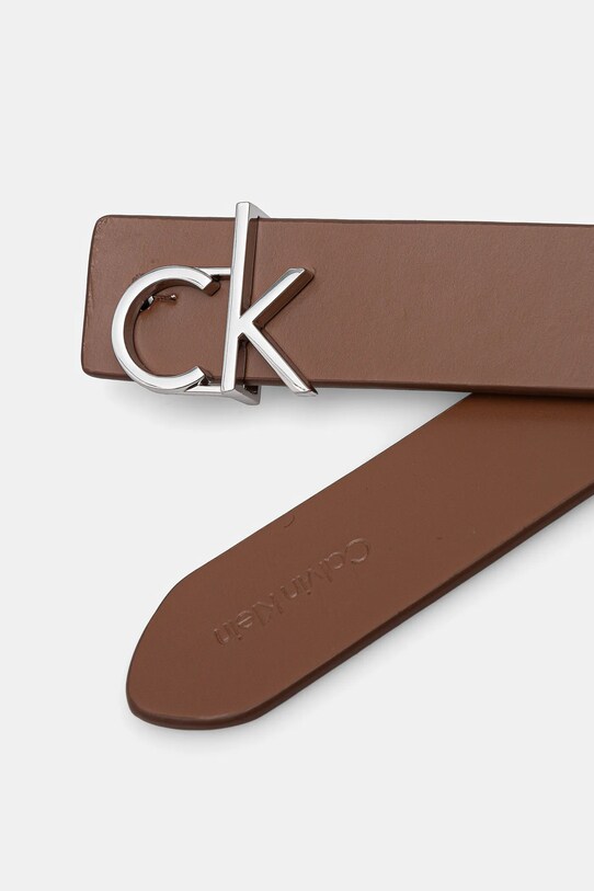 Akcesoria Calvin Klein pasek skórzany K60K613074 brązowy