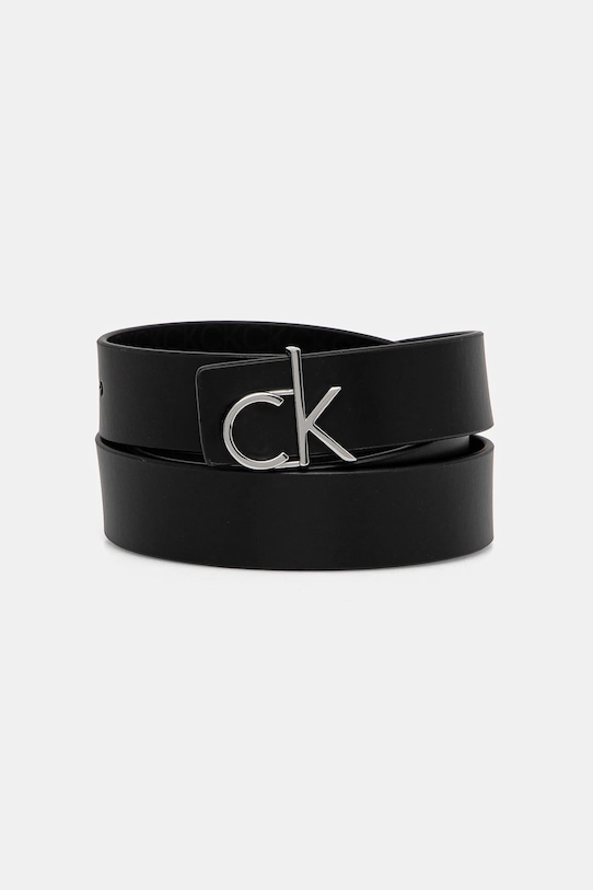 Шкіряний ремінь Calvin Klein чорний K60K613074