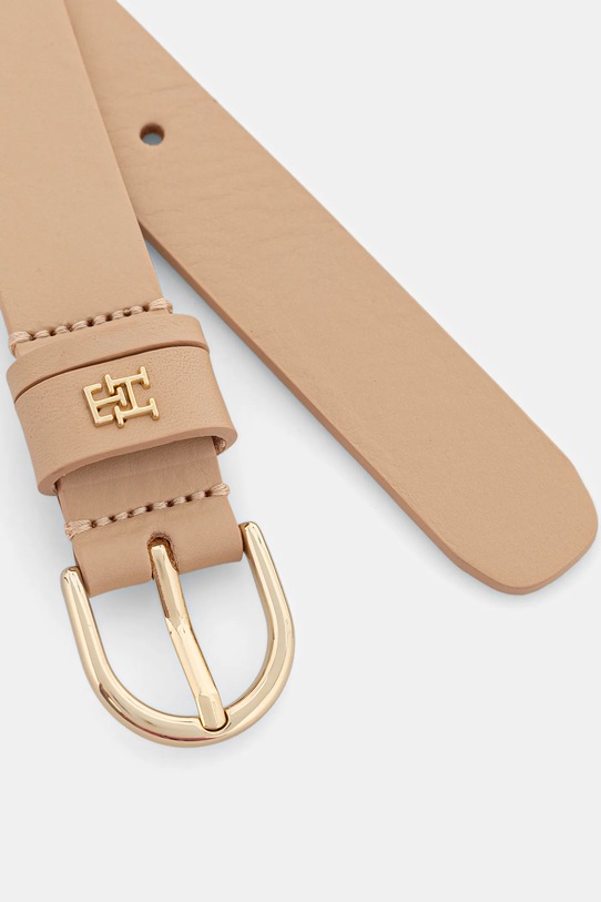 Tommy Hilfiger pasek skórzany AW0AW16836 beżowy NC25