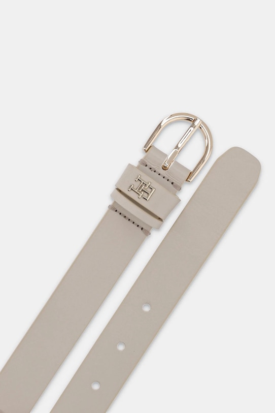 Шкіряний ремінь Tommy Hilfiger AW0AW16836 бежевий NC25