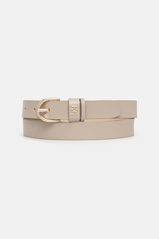Tommy Hilfiger curea de piele bej AW0AW16836