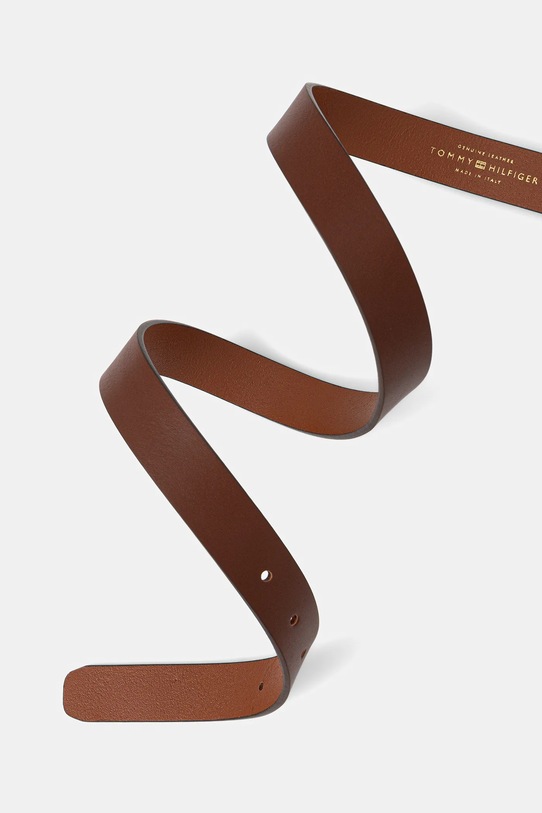 Tommy Hilfiger curea de piele AW0AW16836 maro SS25