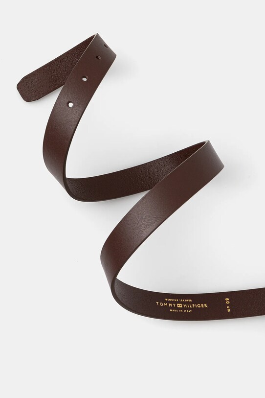 Doplnky Kožený opasok Tommy Hilfiger AW0AW16836 hnedá