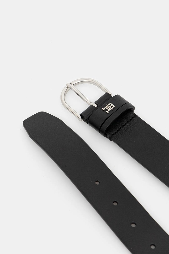 Кожаный ремень Tommy Hilfiger AW0AW16837 чёрный SS25